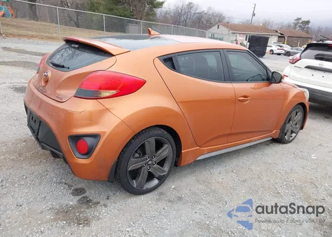 2014 Hyundai Veloster Turbo W/Black z USA, uszkodzony, nr VIN KMHTC6AE4EU200540
